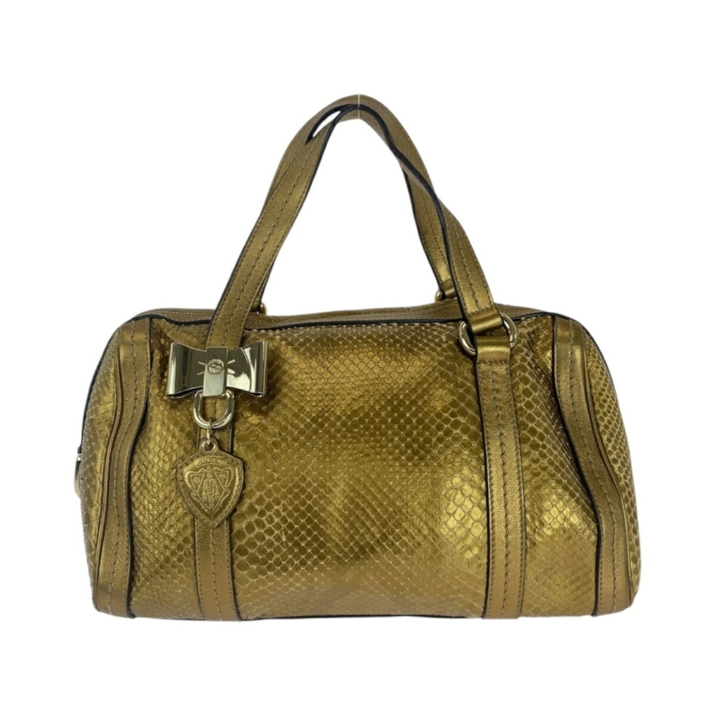 Gucci Python Leather Gold Shoulder